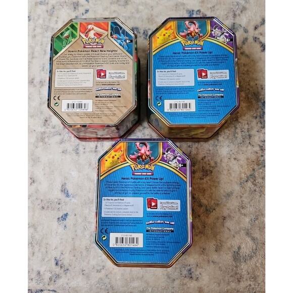 Lot of Three Pokemon Empty Tins Blaziken Pikachu Yveltal - Picture 6 of 7